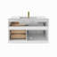 Ensemble de meuble-lavabo en pierre flottant avec lavabo 35,4 po Aro Series-1068524038
