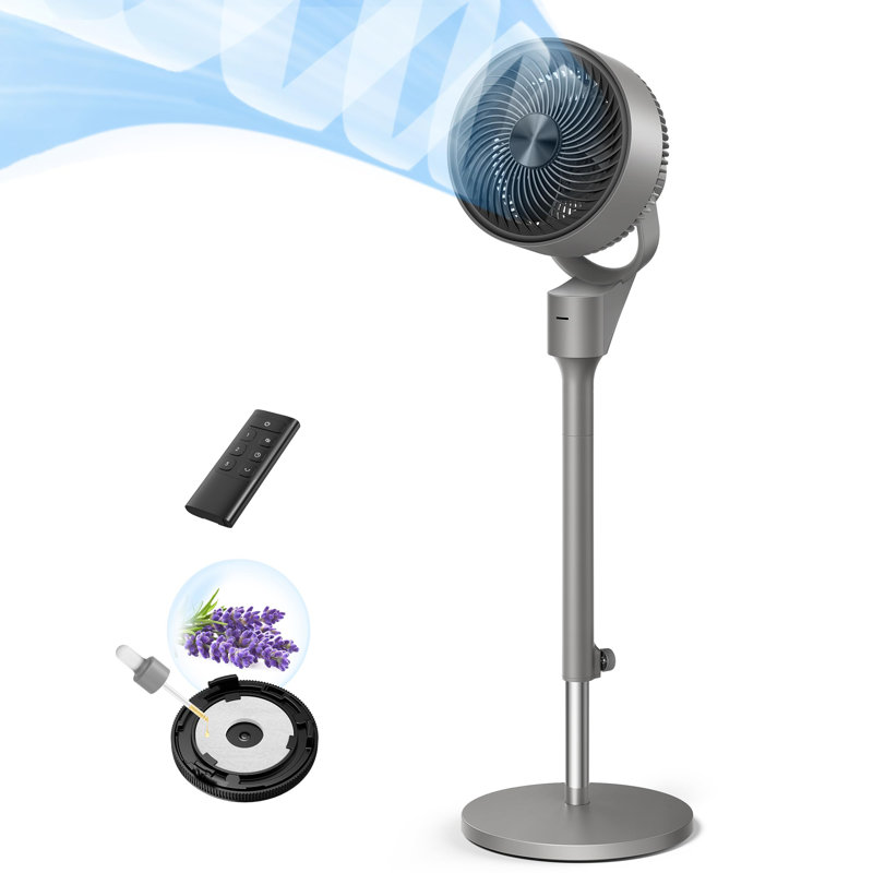 Ventilateurs sur pied pour bureau personnel, Gris