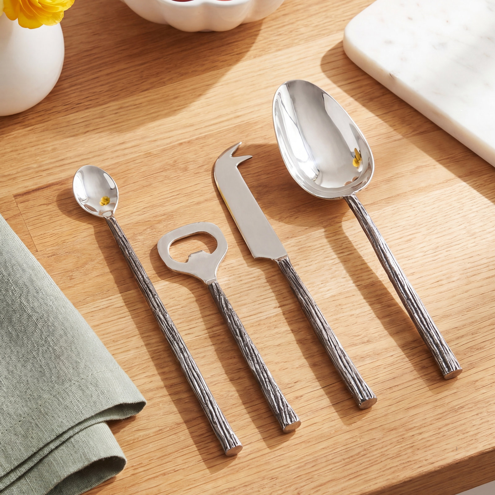 Frazier Stainless Steel Hostess Set