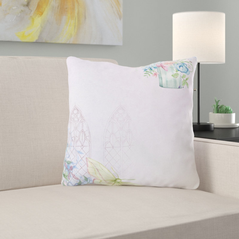 Coussin décoratif Marchant, Microsuède, Intérieur