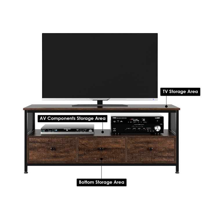 Zipcode Design™ Glidden 3-drawer TV Stand for TVs up to 60