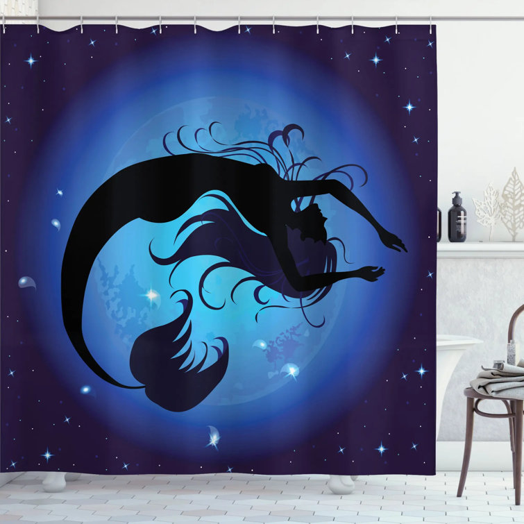 HNMQ Mermaid Shower Curtain by, Girls and Fish in Palestine