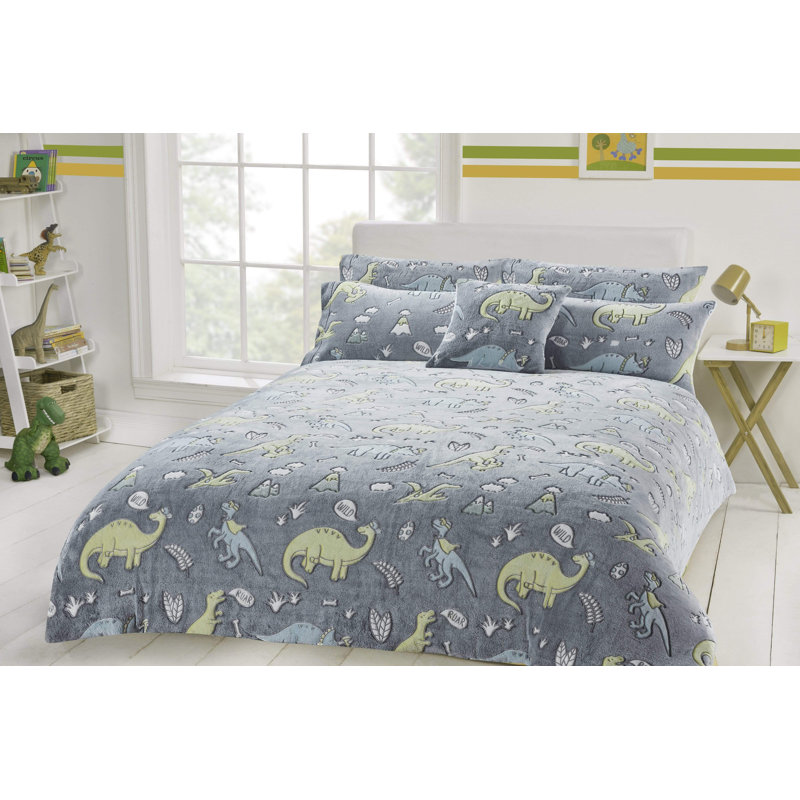 Polyester No Pattern Duvet Cover Set with Pillowcases, Single Duvet Cover Set + 2 Pillowcases