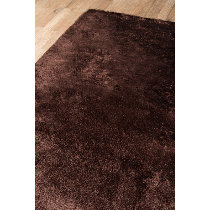 Tapis brun foncé touffeté à la main Ciera, Rectangle 3 pi x 5 pi