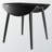 Beeke Extendable Dining Table with Solid Wood Base in Black, 28.5" H X 35.1" W X 35.1" D