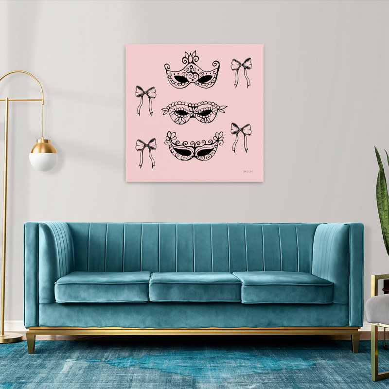 Masquerade Masks Art contemporain, H 36 po x l 36 po