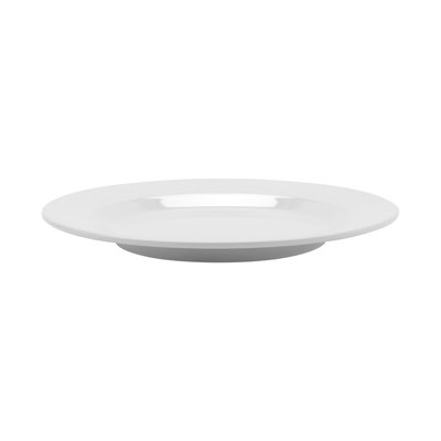 Assiette plate en mélamine texturée GET PT-10-MN-W, 10,5 po, blanc (ensemble de 12)