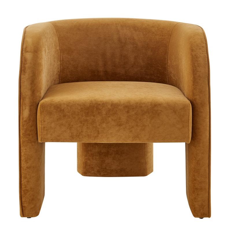 Zamiere 28Cm Wide Armchair, Dainty Caramel Velvet
