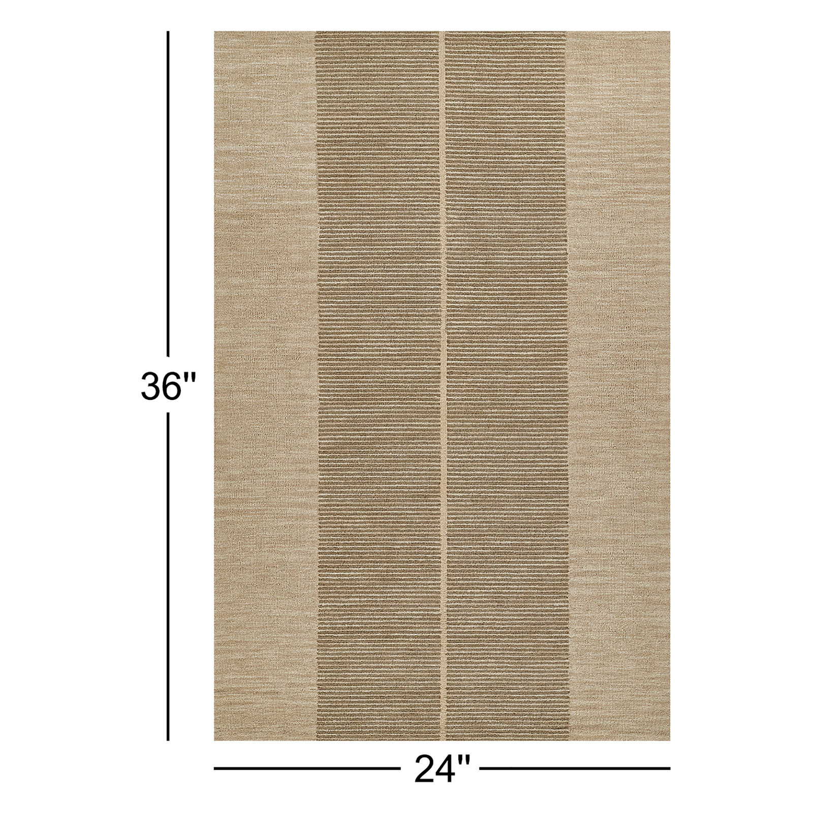 Hand-Tufted Geometric Wool Rug, Rectangle  2' x 3'