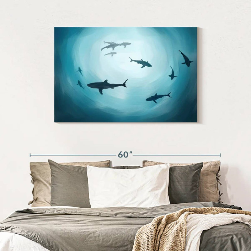 Shark Silhouette, 30" H x 45" W