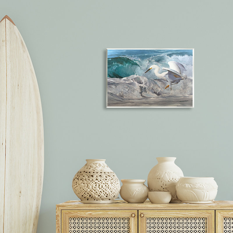 «Wave Dancer Heron» par Mark Kelso, H 13 po x l 19 po