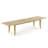 Westminster Teak Rectangular Teak Extendable Outdoor Dining Table With Umbrella Hole , 134'' in. W 36'' in. D