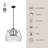 1 - Light LED Unique/Statement Pendant-109247777-109247775-109247776