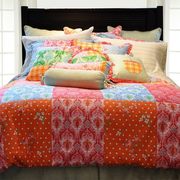 Pointehaven Clarissa Modern & Contemporary Cotton Patchwork Comforter ...