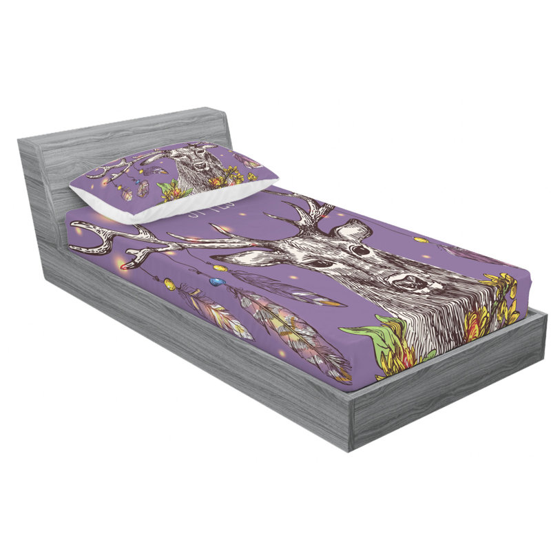 Microfiber Sheet Set, Twin Sheet Set + Fitted Sheet + 1 Pillowcase