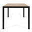 Table en bois avec structure en fer - Design moderne, l 58,21 po Profondeur x 34,87 de largeur, 29,22 de hauteur, extérieur élégant et fer à repasser, 59,3 l 35,5 l 30h po, comptoir, facile à entretenir