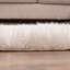 Tapis blanc à poils longs lavable à la machine Diller-580828329