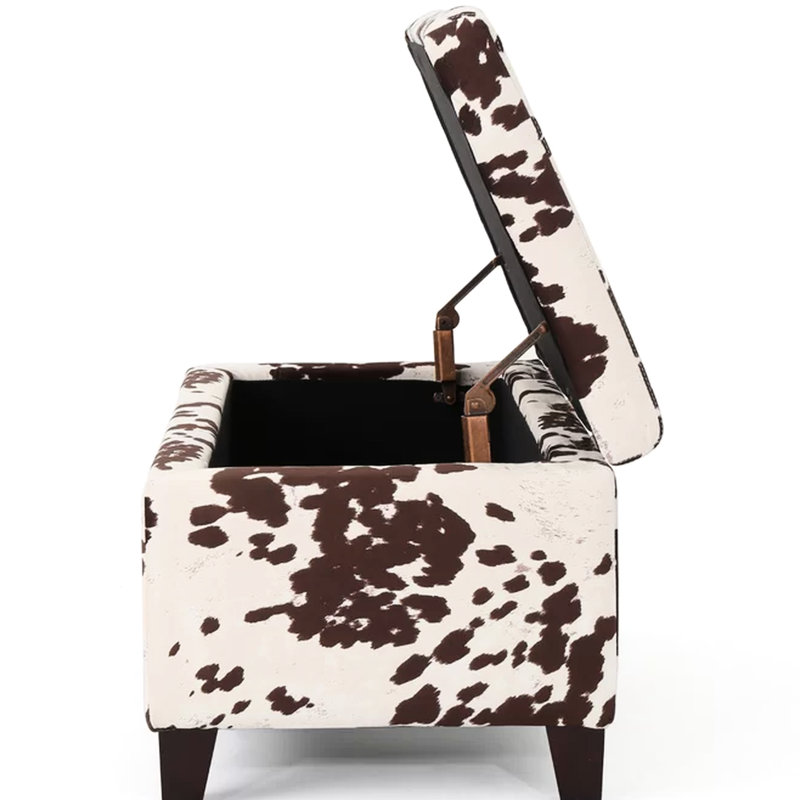 Rangement en velours brun de conception contemporaine, largeur 39,00 po, profondeur 19,00 po, hauteur 16,25 po, fermeture en douceur en velours, motif, l, P, H, charnières