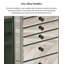 Armoire à bijoux en bois massif à 7 niveaux avec miroir Light-Luxury Style