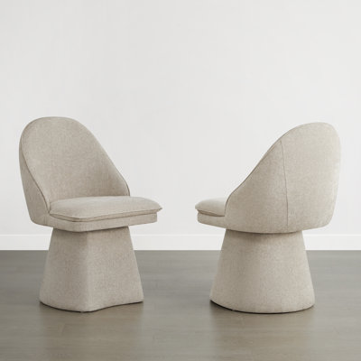 Swivel Fabric Upholstered Dining Chair
