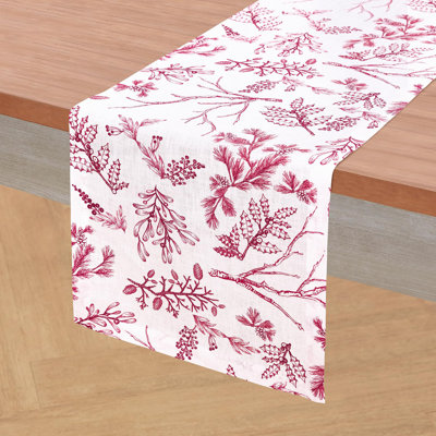 100% Pure Line Table Runner - Winter Forest