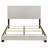 Cream Upholstered  Bed