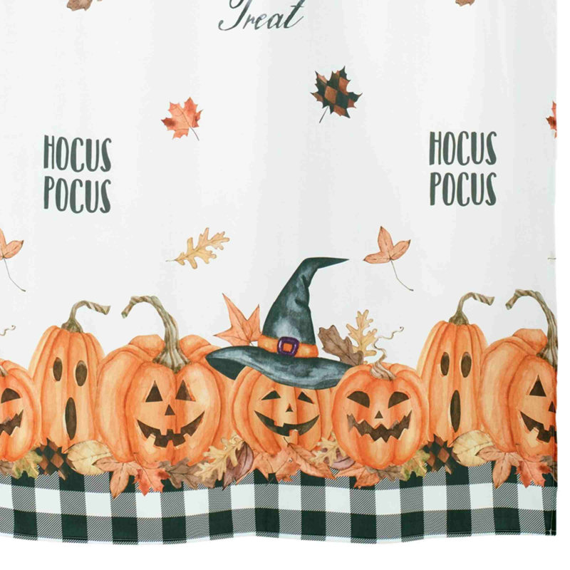  Pumpkin Patch Halloween Shower Curtain