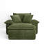 Méridienne l 49,6 po, fauteuil d'appoint modulaire rembourré de mousse avec repose-pieds-135847618