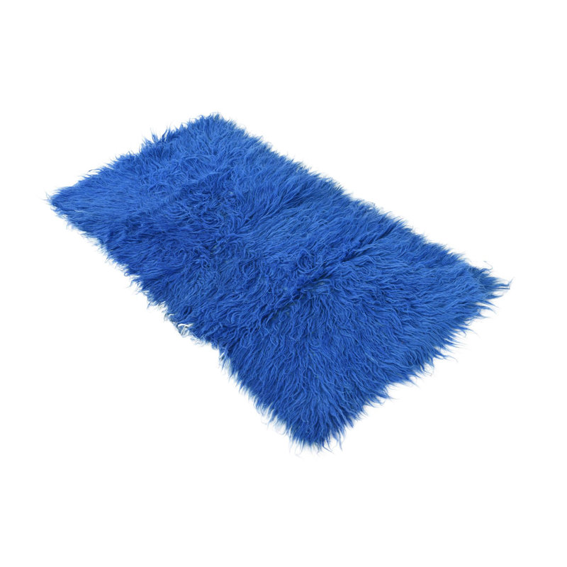 4 Ft Rectangle Pires Blue Rug