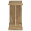 Table de bout Owea, rectangulaire, en bois de manguier brun, 16 po Owea