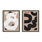 Free Form 6&10. Set Of 2 Painting by Andrea Stokes