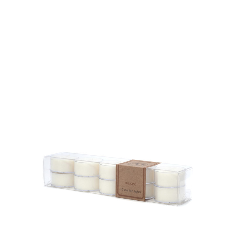 Naked Scented Tealight Candle with Plastic Holder