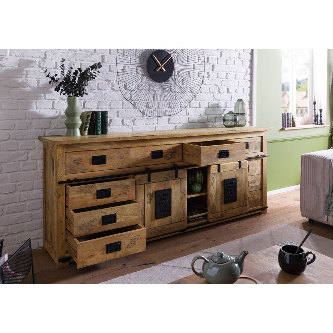 Sideboard Abegale aus Massivholz 80 cm