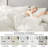 Bedsure Queen Pintuck Bed-in-a-Bag- Pure White Pinch Pleat Comforter with Sheets, Pillowcases & Shams-101518288-103425110