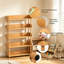 Book Display Bookcase with Solid Wood Posts-2108817191