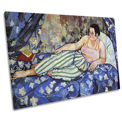 Suzanne Valadon The Blue Room - Wrapped Canvas Print