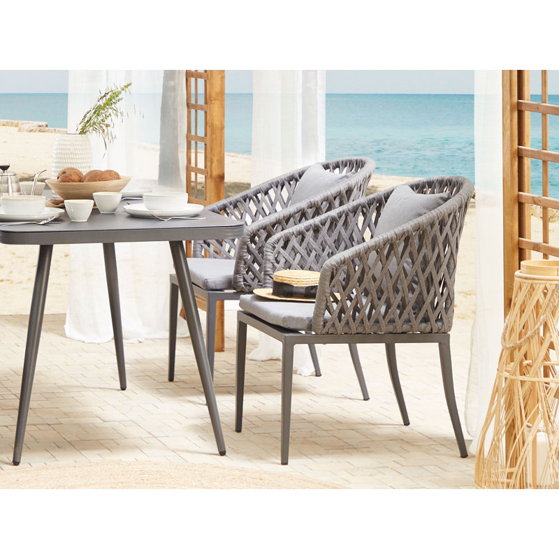 Outdoor Patio Dining Armchair with Cushion