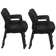 Lakeetha Knight Multi-Purpose Mobile Office Mesh Side Chair - with Casters, Black, 8 Pack