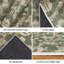 Tapis d'intérieur vert lavable à la machine, motif camouflage militaire abstrait-1228452169