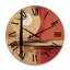 Pleine lune, paysage de célébration de la solitude - horloge murale géométrique moderne-1266121255