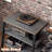 4-Tier AV Media Stand With Outlets, Media Console With LED Lights-1092243858