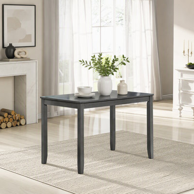 Table de salle à manger rectangulaire en bois, table de cuisine pour petits espaces, table pour 4 personnes, grise

TABLE SEULEMENT