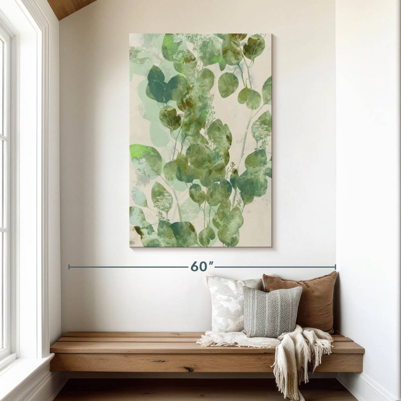 Harnek aquarelle eucalyptus I, H 48 po x l 32 po