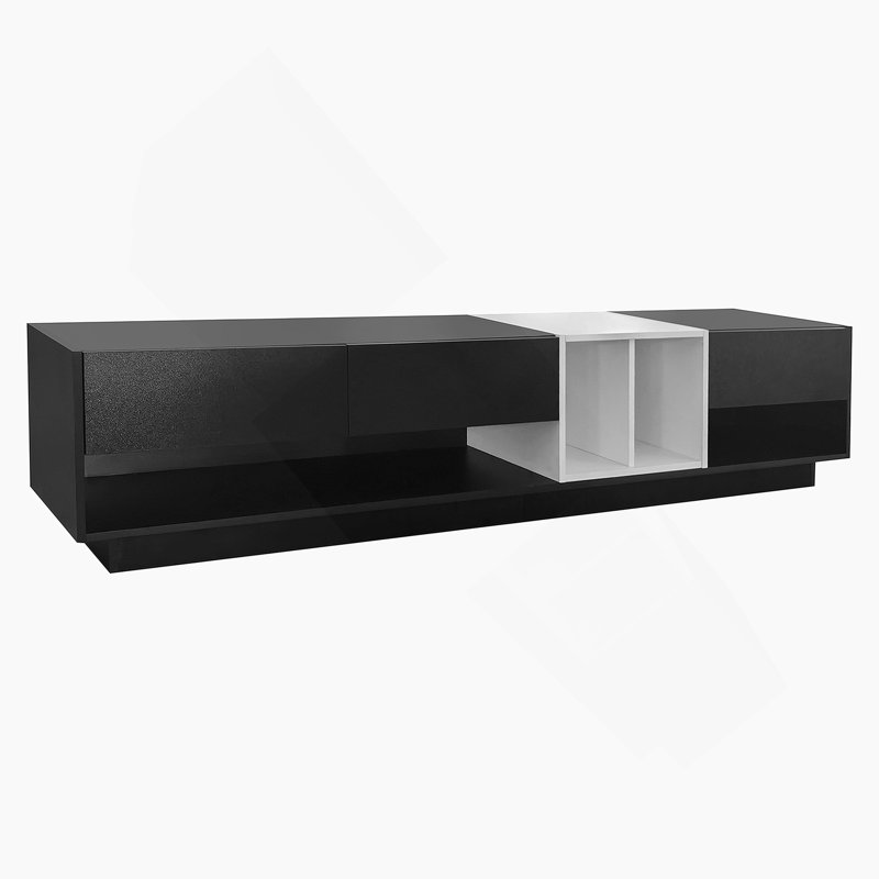 Meuble télé avec design compact, téléviseurs de 80 po
