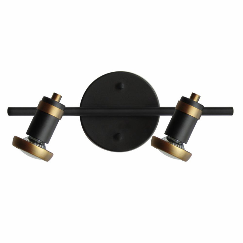 Catherine 13'' 2 -Light Fixed Track Track Kit with Dimmable