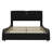 Upholstered Platform Bed With Thickened Headboard, Bluetooth Speakers And RGB LED Light-524316806