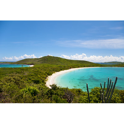 High Angle Shoot of Turtle Beach 1 Piece Wrapped Canvas Wall Art