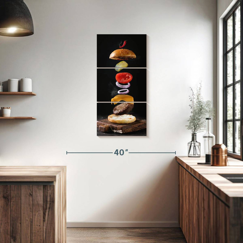 Burger, 38" H x 18" W