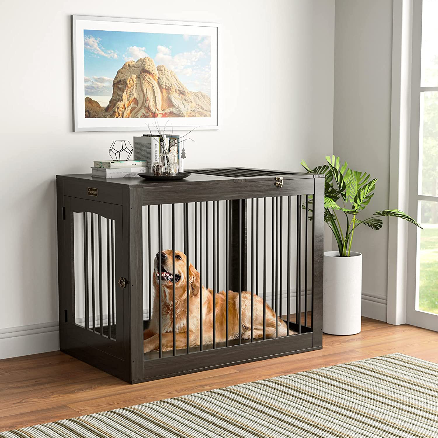 Tucker Murphy Pet™ Wood Pet Furniture Style Furniture Style Crate with