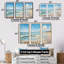 «Abstract Soft Tone Beach Horizons», ensemble d'art sur toile de plage-107734980-107734982